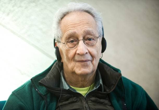 Frank Stella in Warsaw Frank Stella, an American painter and printmaker attend a press conference connected with his exhibition at on February 18, 2016 at Polin, the Museu of the History of Polish Jews on February 18, 2016 in Warsaw, Poland. EN_01202005_0006 