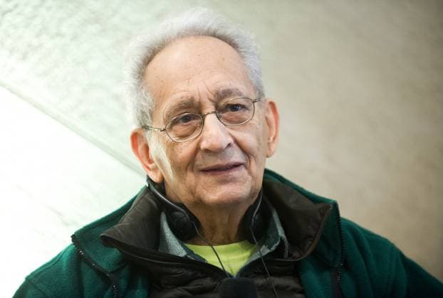 Frank Stella in Warsaw Frank Stella, an American painter and printmaker attend a press conference connected with his exhibition at on February 18, 2016 at Polin, the Museu of the History of Polish Jews on February 18, 2016 in Warsaw, Poland. EN_01202005_0011 