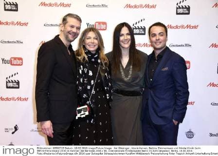 Kai Wiesinger, Ursula Karven, Bettina Zimmermann und Nikolai Kinski beim 99Fire-Films-Award 2016 im Rahmen der Berlinale 2016 66. Internationale Filmfestspiele Berlin im Admiralspalast. Berlin, 18.02.2016 Foto:xFredericx xFuturexImage