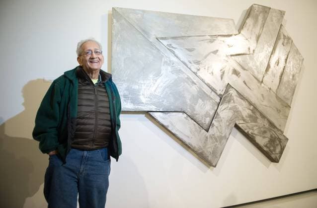 Frank Stella in Warsaw Frank Stella, an American painter and printmaker attends a press conference connected with his exhibition at Polin, the Museum of the History of Polish Jews on February 18, 2016 in Warsaw, Poland. EN_01202005_0019 