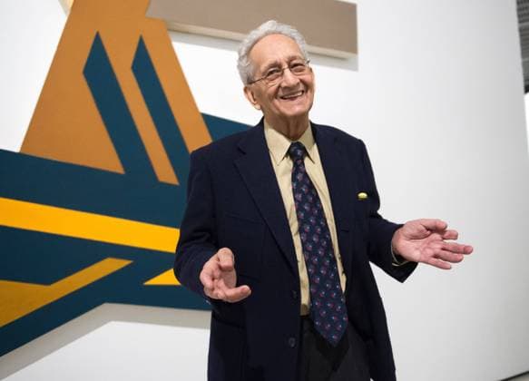 Frank Stella in Warsaw Frank Stella, an American painter and printmaker attends a press conference connected with his exhibition at Polin, the Museum of the History of Polish Jews on February 18, 2016 in Warsaw, Poland. EN_01202005_0046 