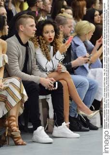 Feb. 20, 2016 - London, London, UK - LEWI MORGAN and ELLA EYRE attends the JASPER CONRAN Autumn Winter 2016 show. Models, buyers, celebrities and the stylish descend upon London Fashion Week for the Autumn Winters 2016 clothes collection shows. London, UK. London UK  - ZUMAl94_