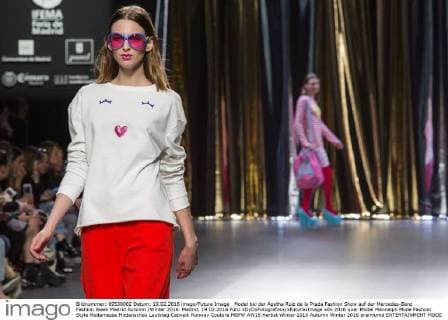 Model bei der Agatha Ruiz de la Prada Fashion Show auf der Mercedes-Benz Fashion Week Madrid Autumn Winter 2016. Madrid, 19.02.2016 Foto:xDyDxFotografosx xFuturexImage
