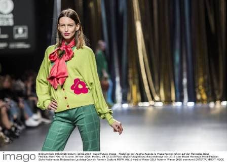 Model bei der Agatha Ruiz de la Prada Fashion Show auf der Mercedes-Benz Fashion Week Madrid Autumn Winter 2016. Madrid, 19.02.2016 Foto:xDyDxFotografosx xFuturexImage