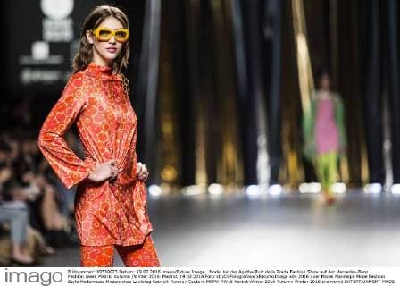 Model bei der Agatha Ruiz de la Prada Fashion Show auf der Mercedes-Benz Fashion Week Madrid Autumn Winter 2016. Madrid, 19.02.2016 Foto:xDyDxFotografosx xFuturexImage