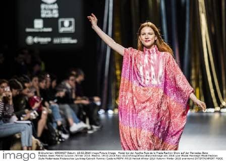 Model bei der Agatha Ruiz de la Prada Fashion Show auf der Mercedes-Benz Fashion Week Madrid Autumn Winter 2016. Madrid, 19.02.2016 Foto:xDyDxFotografosx xFuturexImage