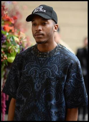 . 20 02 2016. London, United Kingdom. Julien Macdonald show at London Fashion. Bonkaz, arrives for Julien Macdonald s collection on day 2 of London Fashion Week.  xAndrewxParsonsx xi-Imagesx IIM-12012-0098