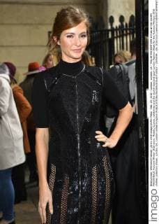 Feb. 20, 2016 - London, London, UK - MILLIE MACKINTOSH arrives at the JULIEN MACDONALD Autumn Winter 2016 show. Models, buyers, celebrities and the stylish descend upon London Fashion Week for the Autumn Winters 2016 clothes collection shows. London, UK. London United Kingdom  - ZUMAl94_