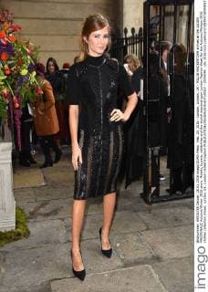 Feb. 20, 2016 - London, London, UK - MILLIE MACKINTOSH arrives at the JULIEN MACDONALD Autumn Winter 2016 show. Models, buyers, celebrities and the stylish descend upon London Fashion Week for the Autumn Winters 2016 clothes collection shows. London, UK. London United Kingdom  - ZUMAl94_