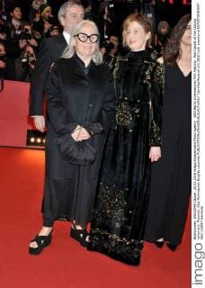 66th Berlin International Film Festival. Red Carpet of the Closing ceremony. Pictured: Alba Rohrwacher,Brigitte Lacombe  CamillaxMorandi