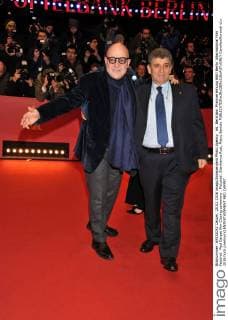 66. Berlinale: Preisverleihung 66th Berlin International Film Festival. Red Carpet film Closing ceremony . Pictured: Gianfranco Rosi, Pietro Bartolo  CamillaxMorandi