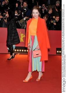 66. Berlinale: Preisverleihung 66th Berlin International Film Festival. Red Carpet film Closing ceremony . Pictured: Julia Haase abito Max Mara  CamillaxMorandi