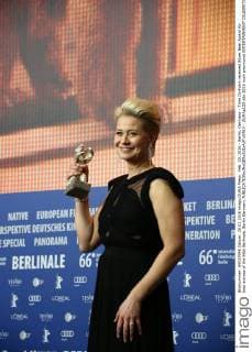 Feb. 20, 2016 - Berlin, Germany - Trine Dyrholm received Silver Bear Award for best actress of the 66th Berlinale. Berlin Germany - ZUMAp133