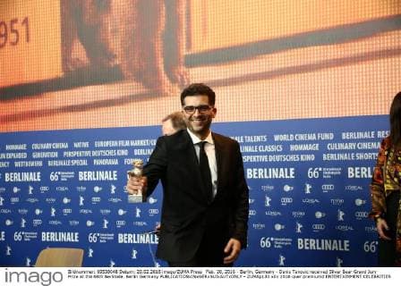 Feb. 20, 2016 - Berlin, Germany - Danis Tanovic received Silver Bear Grand Jury Prize at the 66th Berlinale. Berlin Germany - ZUMAp133