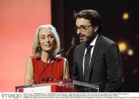 Regisseur Mohamed Ben Attia mit Preis für den Besten Erstlingsfilm (First Feature Award) HEDI anlässlich der Preisverleihung der 66. Internationalen Filmfestspiele Berlin 66. Internationale Filmfestspiele in Berlin IFB2016