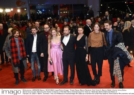 Friede Clausz, Denys Darahan, Julia Jentsch, Bjarne Mädel, director Anne Zohra Berrached and cast attending the Award Ceremony of the 66th Berlin International Film Festival Berlinale 2016 at Berlinale Palast on February 20, 2016 in Berlin, Germany. Foto:xC.xNiehausx xFuturexImage