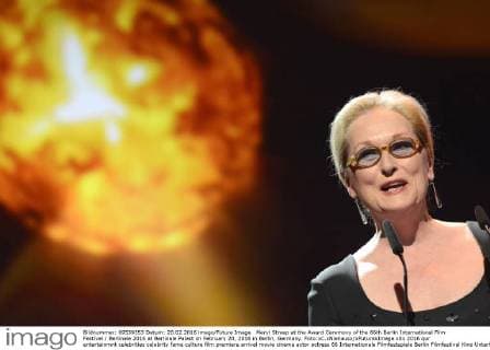 Meryl Streep at the Award Ceremony of the 66th Berlin International Film Festival Berlinale 2016 at Berlinale Palast on February 20, 2016 in Berlin, Germany. Foto:xC.xNiehausx xFuturexImage