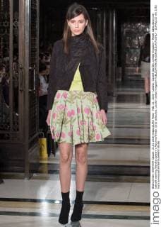 Feb. 21, 2016 - London, Covent Garden, United Kingdom - Model walks down the catwalk wearing Wardha Saleem s Autumn Winter 2016 collection. London United Kingdom - ZUMAp133