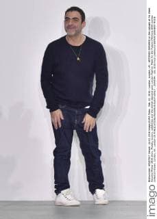 Feb. 22, 2016 - London, London, UK - ANTONOO BERARDI on the catwalk at his Week Autumn Winter 2016 show. Models, buyers, celebrities and the stylish descend upon London Fashion Week for the Autumn Winters 2016 clothes collection shows. London, UK. London UK  - ZUMAl94_