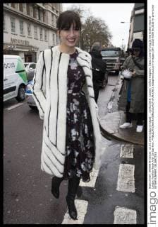 . 22 02 2016. London, United Kingdom. Daisy Lowe arriving at the Erdem show at London Fashion Week A W 16-Day four.  xStephenxLockx xi-Imagesx IIM-12032-0009