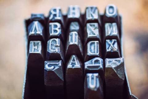 Letterpress, letters, vintage, alphabet  EHF000126