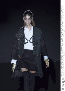 Feb. 22, 2016 - Madrid, Madrid, Spain - A model walks the runway at the Alvarno show during the Mercedes-Benz Madrid Fashion Week Autumn Winter 2016 2017 at Ifema on February 22, 2016 in Madrid, Spain. Madrid Spain  - ZUMAn230
