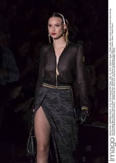 Feb. 22, 2016 - Madrid, Spain - Model walks the runway at the Varela show during the Mercedes-Benz Madrid Fashion Week Autumn Winter 2016 2017 at Ifema on February 22, 2016 in Madrid, Spain. Madrid Spain  - ZUMAn230