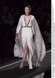 Feb. 22, 2016 - Madrid, Madrid, Spain - Model walks the runway at the Varela show during the Mercedes-Benz Madrid Fashion Week Autumn Winter 2016 2017 at Ifema on February 22, 2016 in Madrid, Spain. Madrid Spain  - ZUMAn230