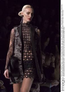 Feb. 22, 2016 - Madrid, Madrid, Spain - Model walks the runway at the Varela show during the Mercedes-Benz Madrid Fashion Week Autumn Winter 2016 2017 at Ifema on February 22, 2016 in Madrid, Spain. Madrid Spain  - ZUMAn230