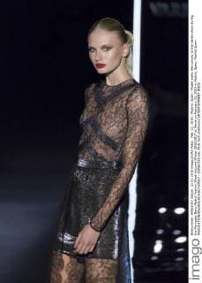 Feb. 22, 2016 - Madrid, Spain - Model walks the runway at the Varela show during the Mercedes-Benz Madrid Fashion Week Autumn Winter 2016 2017 at Ifema on February 22, 2016 in Madrid, Spain. Madrid Spain  - ZUMAn230
