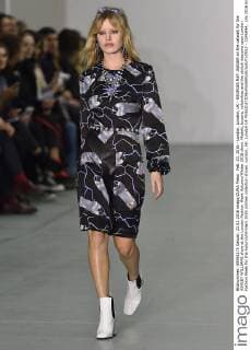Feb. 23, 2016 - London, London, UK - GEORGIA MAY JAGGER on the catwalk for the ASHLEY WILLIAMS show at the London Fashion Week Autumn Winter 2016 show. Models, buyers, celebrities and the stylish descend upon London Fashion Week for the Autumn Winters 2016 clothes collection shows. London, UK. London UK  - ZUMAl94_