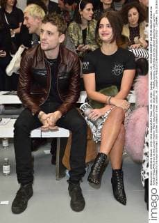 Feb. 23, 2016 - London, London, UK - GEORGE BARNETT and PIXIE GELDOF attend the ASHLEY WILLIAMS show at the London Fashion Week Autumn Winter 2016 show. Models, buyers, celebrities and the stylish descend upon London Fashion Week for the Autumn Winters 2016 clothes collection shows. London, UK. London UK  - ZUMAl94_