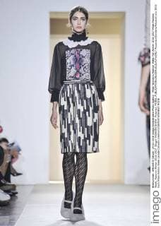 Milan Woman s Fashion Week Fall Winter 2016 2017 Milan Fashion Week, Autumn Winter 2016 2017. Blugirl FASHION SHOW. Pictured: MODEL  RiccardoxGiordano fotosicki