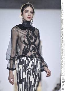 Milan Woman s Fashion Week Fall Winter 2016 2017 Milan Fashion Week, Autumn Winter 2016 2017. Blugirl FASHION SHOW. Pictured: MODEL  RiccardoxGiordano fotosicki