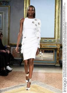 Woman s Milan Fashion Week Fall Winter 2016 2017 Milan Fashion woman Fall Winter 2016 Fashion Show Genny 2017. pictured: Model  SimonaxChioccia