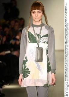 Woman s Milan Fashion Week Fall Winter 2016 2017 Milan Fashion woman Fall Winter 2016 Fashion Show Grinko 2017. pictured: Model  SimonaxChioccia