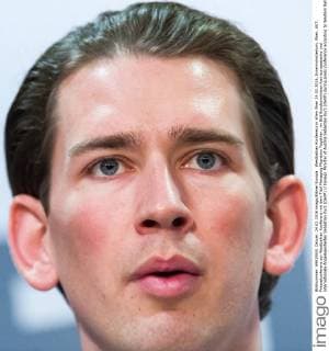 Westbalkan Konferenz in Wien Wien 24.02.2016, Innenministerium, Wien, AUT, Pressekonferenz zur Westbalkan Konferenz mit dem Titel Managing Migration Together , im Bild Bundesminister fuer europaeische und internationale Angelegenheiten Sebastian Kurz (OeVP) Foreign Minister of Austria Sebastian Kurz (OeVP) during press conference according to Western Balkans Summit Managing Migration Together at Ministry of the Interior in Vienna, Austria on 2016 02 24,  EX_GRU
