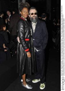 Milan Woman s Fashion Week Fall Winter 2016 2017 Milan Fashion Week, Autumn Winter 2016 2017. Gucci frontrow Pictured: Kara Walker Ari Marcopoulos  RiccardoxGiordano fotosicki