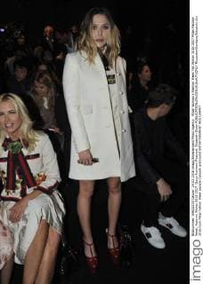 Milan Woman s Fashion Week Fall Winter 2016 2017 Milan Fashion Week, Autumn Winter 2016 2017. Gucci frontrow Pictured: Elizabeth Olsen  RiccardoxGiordano fotosicki