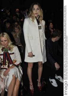 Milan Woman s Fashion Week Fall Winter 2016 2017 Milan Fashion Week, Autumn Winter 2016 2017. Gucci frontrow Pictured: Elizabeth Olsen  RiccardoxGiordano fotosicki