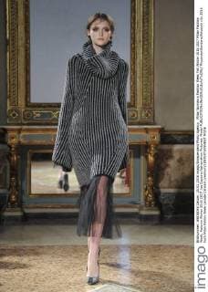 Milan Woman s Fashion Week Fall Winter 2016 2017 Milan Fashion Week, Autumn Winter 2016 2017 .les Copains fashionshow Pictured: Model  RiccardoxGiordano fotosicki