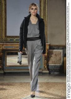 Milan Woman s Fashion Week Fall Winter 2016 2017 Milan Fashion Week, Autumn Winter 2016 2017 .les Copains fashionshow Pictured: Model  RiccardoxGiordano fotosicki
