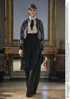 Milan Woman s Fashion Week Fall Winter 2016 2017 Milan Fashion Week, Autumn Winter 2016 2017 .les Copains fashionshow Pictured: Model  RiccardoxGiordano fotosicki