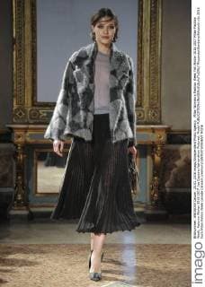 Milan Woman s Fashion Week Fall Winter 2016 2017 Milan Fashion Week, Autumn Winter 2016 2017 .les Copains fashionshow Pictured: Model  RiccardoxGiordano fotosicki