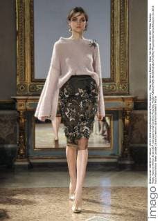 Milan Woman s Fashion Week Fall Winter 2016 2017 Milan Fashion Week, Autumn Winter 2016 2017 .les Copains fashionshow Pictured: Model  RiccardoxGiordano fotosicki