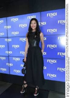 MILAN, ITALY - FEBRUARY 25: (CHINA OUT) Model Liu Wen arrives at the Fendi show during Milan Fashion Week Fall Winter 2016 17 on February 25, 2016 in Milan, Italy.  CFP480191832