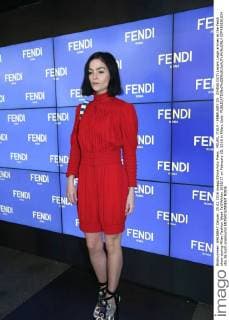 MILAN, ITALY - FEBRUARY 25: (CHINA OUT) Lezark Leigh arrives at the Fendi show during Milan Fashion Week Fall Winter 2016 17 on February 25, 2016 in Milan, Italy.  CFP480191834