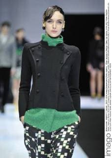 Milan Woman s Fashion Week Fall Winter 2016 2017 Milan Fashion Week, Autumn Winter 2016 2017. Emporio Armani fashionshow Pictured: model  RiccardoxGiordanox xfotosicki