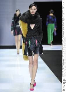 Milan Woman s Fashion Week Fall Winter 2016 2017 Milan Fashion Week, Autumn Winter 2016 2017. Emporio Armani fashionshow Pictured: model  RiccardoxGiordanox xfotosicki