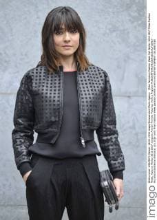 Milan Woman s Fashion Week Fall Winter 2016 2017 Milan Fashion Week, Autumn Winter 2016 2017. Emporio Armani Arrivals Pictured: Ambra Angiolini  RiccardoxGiordanox xfotosicki